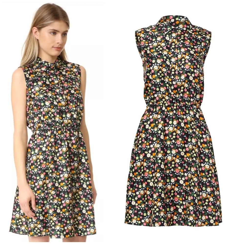Tory Burch Floral Black Dress